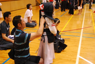 第二回　禅旗争奪少年剣道大会の様子