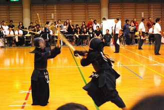 第二回　禅旗争奪少年剣道大会の様子