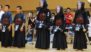 第四回　禅旗争奪少年剣道大会の様子