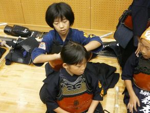 第六回　禅旗争奪少年剣道大会の様子