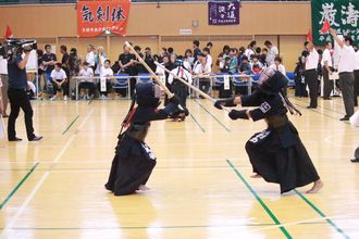 第七回　禅旗争奪少年剣道大会の様子