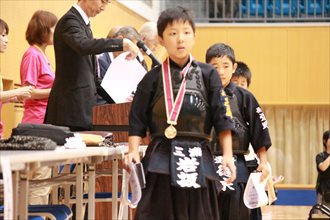 第九回　禅旗争奪少年剣道大会の様子